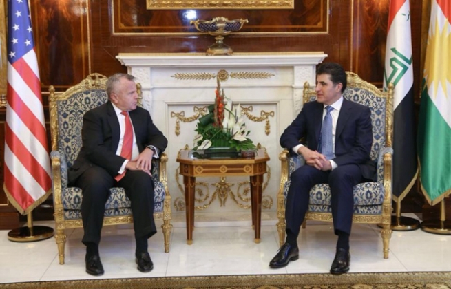  نێچیرڤان بارزانی لەگەڵ جێگری وەزیری دەرەوەی ئەمریکا کۆبوویەوە 